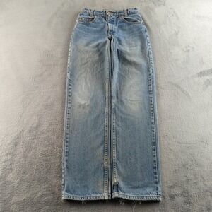 Vintage 90s Levis Jeans 26x30 Blue Light Wash Faded Straight Denim Cotton